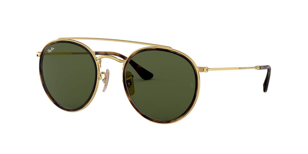 Ray-Ban Women's Round Aviator Flash Sunglasses