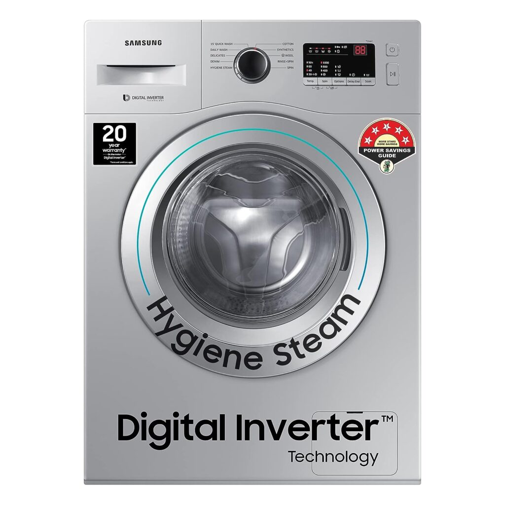 Samsung 6.0 Kg Inverter 5 star Fully-Automatic Front Loading Washing Machine